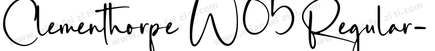 Clementhorpe W05 Regular字体转换